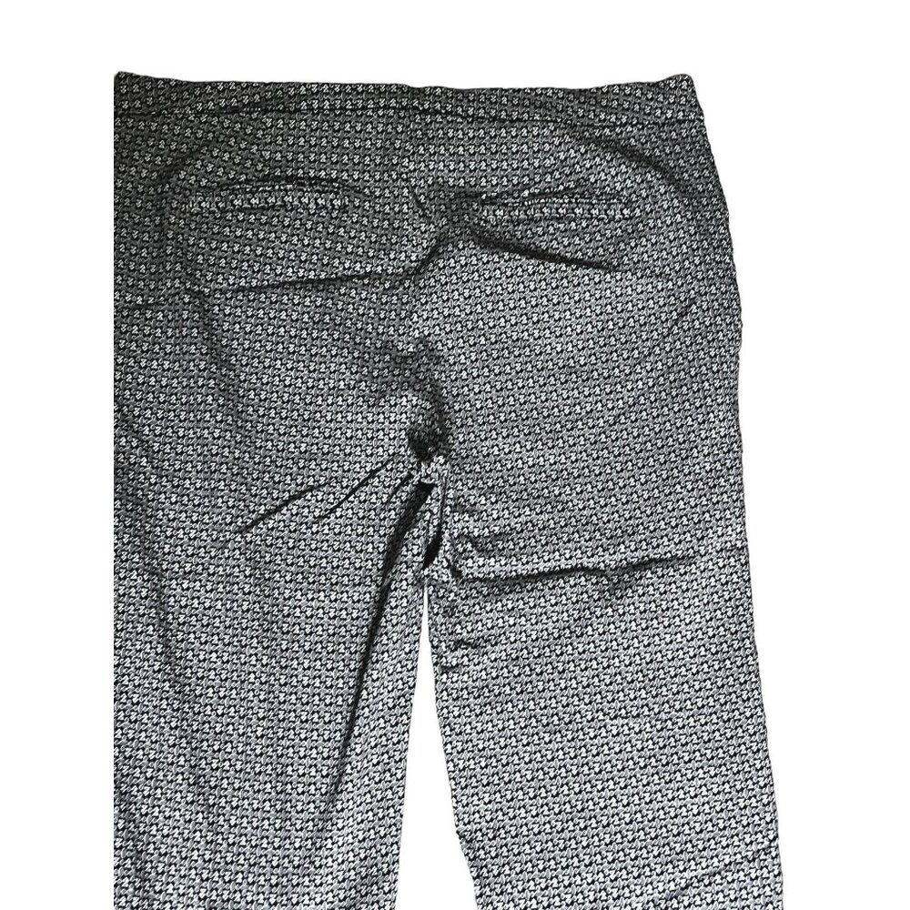 Prophecy Geometric Pull On Capri Pants Sz 14 Womens (Large) Black & White Pocket - Picture 8 of 8